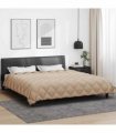 vidaXL Winter Duvet Taupe 200 x 200 cm Microfiber