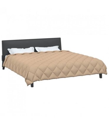vidaXL Winter Duvet Taupe 200 x 200 cm Microfiber