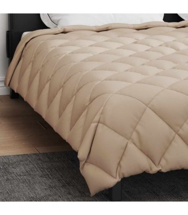 vidaXL Winter Duvet Taupe 200 x 200 cm Microfiber
