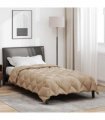 vidaXL Winter Duvet Taupe 135 x 200 cm Microfiber