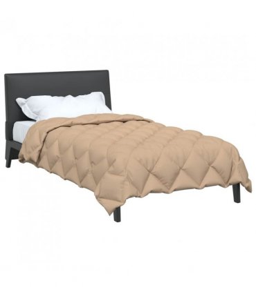 vidaXL Winter Duvet Taupe 135 x 200 cm Microfiber