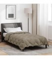 vidaXL Winter Duvet Light Grey 155 x 220 cm Microfiber