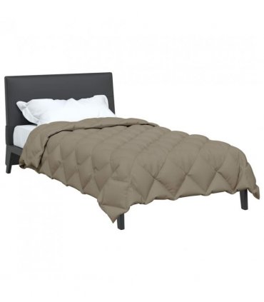 vidaXL Winter Duvet Light Grey 155 x 220 cm Microfiber