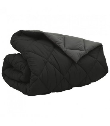 vidaXL Winter Duvet Black and Anthracite 220 x 240 cm Microfiber