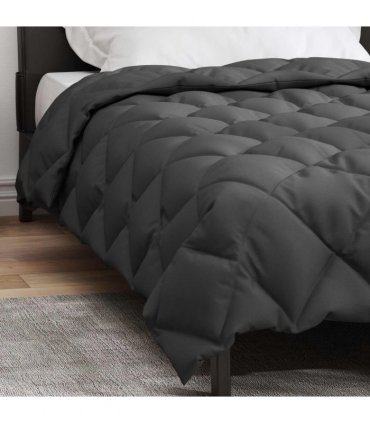 vidaXL Winter Duvet Anthracite 135 x 200 cm Microfiber