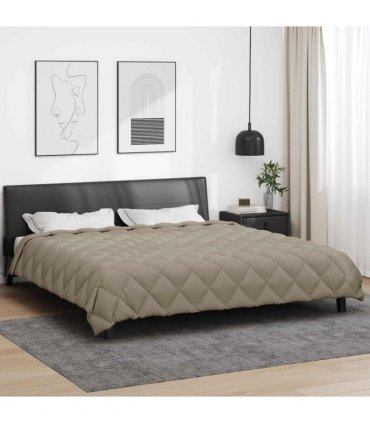 vidaXL Winter Duvet Light Grey 200 x 200 cm Microfiber
