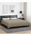 vidaXL Winter Duvet Light Grey 200 x 200 cm Microfiber