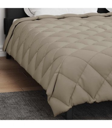 vidaXL Winter Duvet Light Grey 200 x 200 cm Microfiber