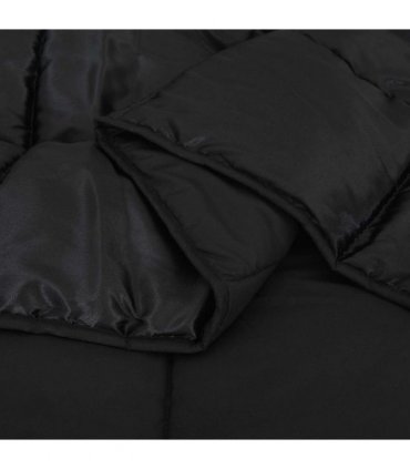 vidaXL Winter Duvet Black 155 x 220 cm Satin and Microfiber