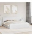vidaXL Storage Bed with Headboard White 180 x 200 cm Engineered Wood