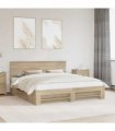 vidaXL Bed Frame Sonoma Oak 180 x 200 cm Engineered Wood