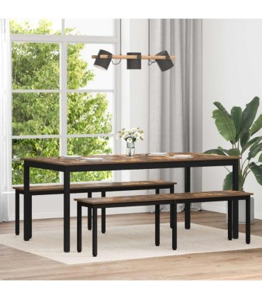 vidaXL Dining Tables 2 pcs 180 x 90 x 75 cm Engineered Wood — Colour: Smoked oak
