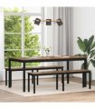 vidaXL Dining Tables 2 pcs 180 x 90 x 75 cm Engineered Wood — Colour: Smoked oak