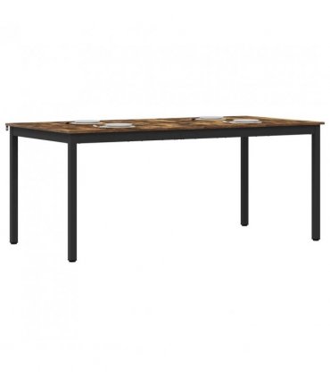 vidaXL Dining Tables 2 pcs 180 x 90 x 75 cm Engineered Wood — Colour: Smoked oak