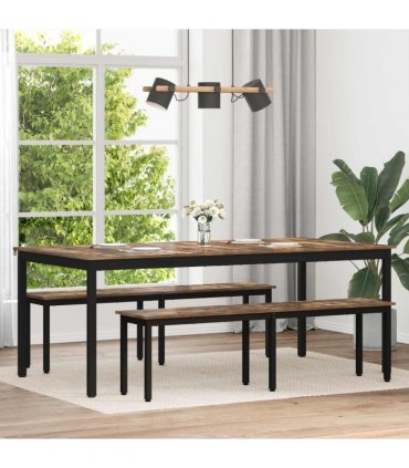 vidaXL Dining Tables 200 x 100 x 75 cm Engineered Wood Rectangular — Colour: Smoked oak