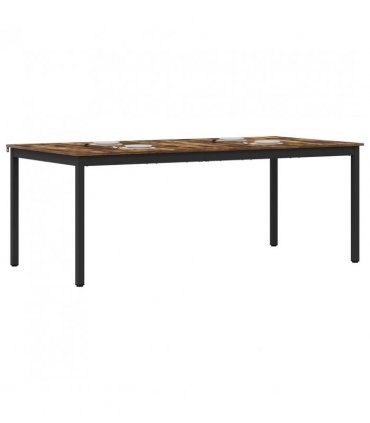 vidaXL Dining Tables 200 x 100 x 75 cm Engineered Wood Rectangular — Colour: Smoked oak