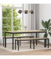 vidaXL Dining Tables 180 x 90 x 75 cm Engineered Wood Rectangular — Colour: Sonoma oak