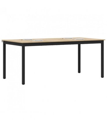 vidaXL Dining Tables 180 x 90 x 75 cm Engineered Wood Rectangular — Colour: Sonoma oak