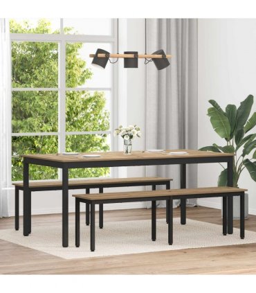 vidaXL Dining Tables 180 x 90 x 75 cm Engineered Wood Rectangular — Colour: Artisan oak