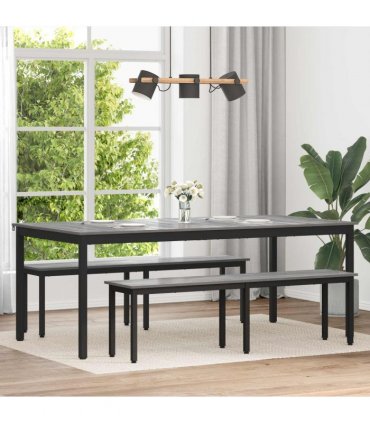 vidaXL Dining Tables 200 x 100 x 75 cm Engineered Wood Rectangular — Colour: Grey sonoma