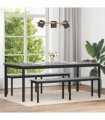 vidaXL Dining Tables 200 x 100 x 75 cm Engineered Wood Rectangular — Colour: Grey sonoma