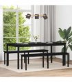 vidaXL Dining Tables 180 x 90 x 75 cm Engineered Wood Rectangular — Colour: Black oak