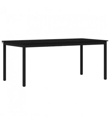 vidaXL Dining Tables 180 x 90 x 75 cm Engineered Wood Rectangular — Colour: Black oak