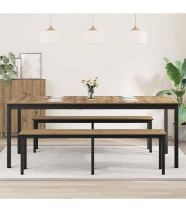 vidaXL Dining Tables 200 x 100 x 75 cm Engineered Wood Rectangular — Colour: Artisan oak