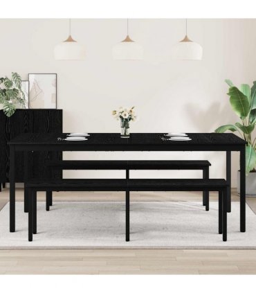 vidaXL Dining Tables 200 x 100 x 75 cm Engineered Wood Rectangular — Colour: Black oak