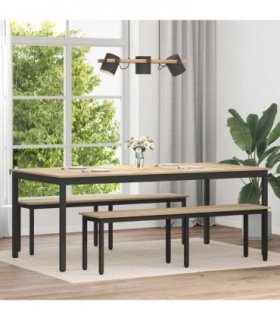 vidaXL Dining Tables 200 x 100 x 75 cm Engineered Wood Rectangular — Colour: Sonoma oak