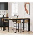 vidaXL Standing Bar Table Engineered Wood Rectangular — Colour: Artisan oak, Size: 200 x 100 x 105 cm