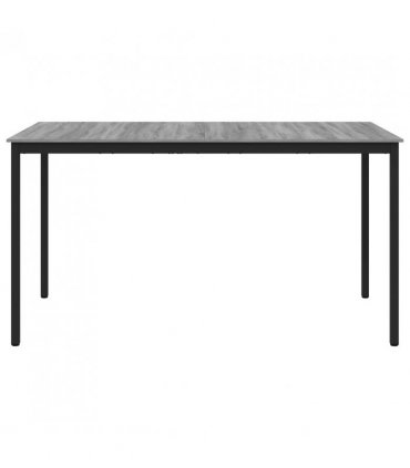 vidaXL Standing Bar Table Engineered Wood — Colour: Grey sonoma, Size: 200 x 100 x 105 cm