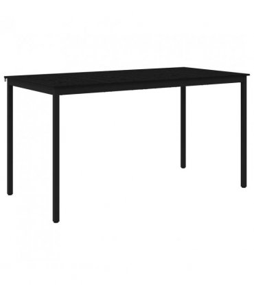 vidaXL Standing Bar Table Engineered Wood Rectangular — Colour: Black oak, Size: 200 x 100 x 105 cm