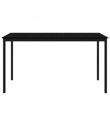 vidaXL Standing Bar Table Engineered Wood Rectangular — Colour: Black oak, Size: 200 x 100 x 105 cm