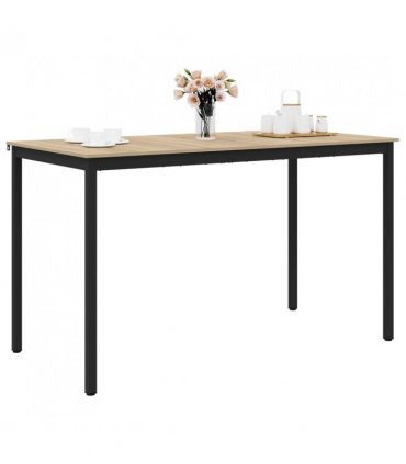 vidaXL Standing Bar Table Engineered Wood Rectangular — Colour: Sonoma oak, Size: 180 x 90 x 105 cm