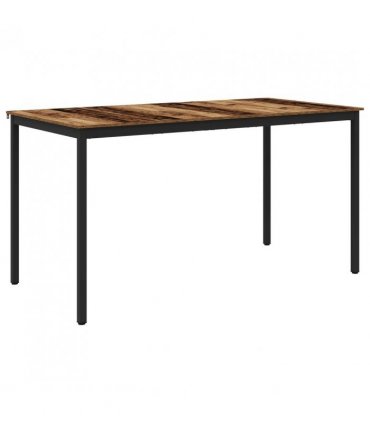 vidaXL Standing Bar Table Engineered Wood Rectangular — Colour: Old wood, Size: 200 x 100 x 105 cm