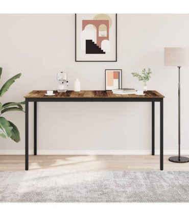 vidaXL Standing Bar Table Engineered Wood Rectangular — Colour: Old wood, Size: 200 x 100 x 105 cm