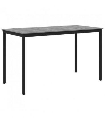 vidaXL Standing Bar Table Engineered Wood Rectangular — Colour: Grey sonoma, Size: 180 x 90 x 105 cm