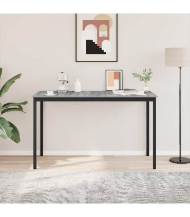 vidaXL Standing Bar Table Engineered Wood Rectangular — Colour: Grey sonoma, Size: 180 x 90 x 105 cm