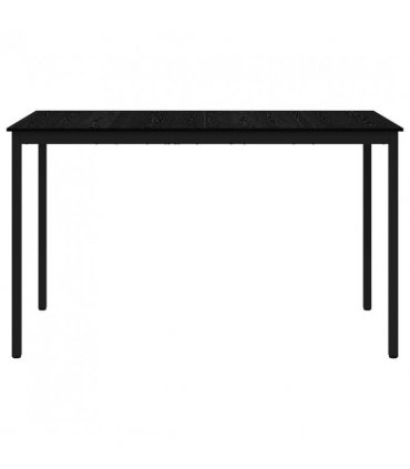 vidaXL Standing Bar Table Engineered Wood Rectangular — Colour: Black oak, Size: 180 x 90 x 105 cm