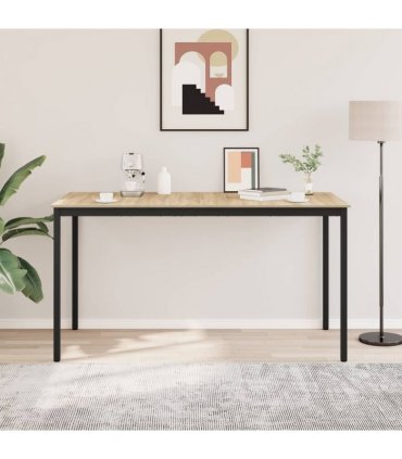 vidaXL Standing Bar Table Engineered Wood Rectangular — Colour: Sonoma oak, Size: 200 x 100 x 105 cm