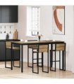 vidaXL Standing Bar Table Engineered Wood Rectangular — Colour: Artisan oak, Size: 180 x 90 x 105 cm