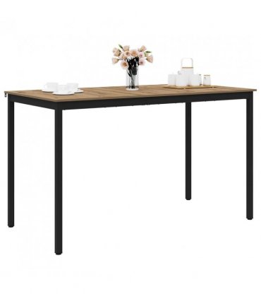 vidaXL Standing Bar Table Engineered Wood Rectangular — Colour: Artisan oak, Size: 180 x 90 x 105 cm