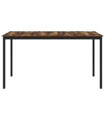 vidaXL Standing Bar Table Engineered Wood Rectangular — Colour: Smoked oak, Size: 200 x 100 x 105 cm