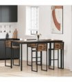 vidaXL Standing Bar Table Engineered Wood Rectangular — Colour: Smoked oak, Size: 180 x 90 x 105 cm