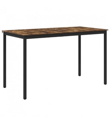 vidaXL Standing Bar Table Engineered Wood Rectangular — Colour: Smoked oak, Size: 180 x 90 x 105 cm