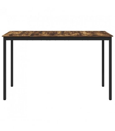 vidaXL Standing Bar Table Engineered Wood Rectangular — Colour: Smoked oak, Size: 180 x 90 x 105 cm