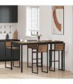 vidaXL Standing Bar Table Engineered Wood Rectangular — Colour: Old wood, Size: 180 x 90 x 105 cm