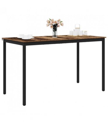 vidaXL Standing Bar Table Engineered Wood Rectangular — Colour: Old wood, Size: 180 x 90 x 105 cm