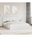 vidaXL Storage Bed with Headboard White 180 x 200 cm Engineered Wood — V0672007120
